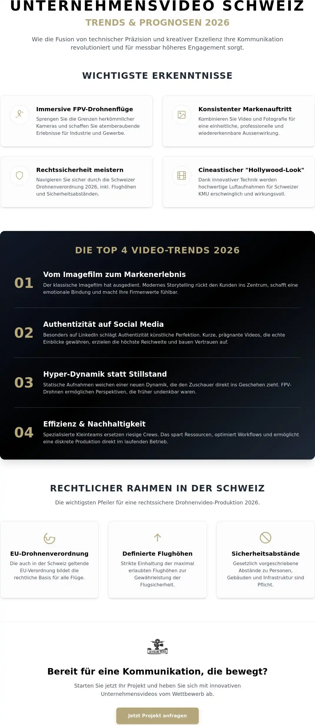 Visuelle Kommunikation für Unternehmen in der Schweiz: Die Trends 2026