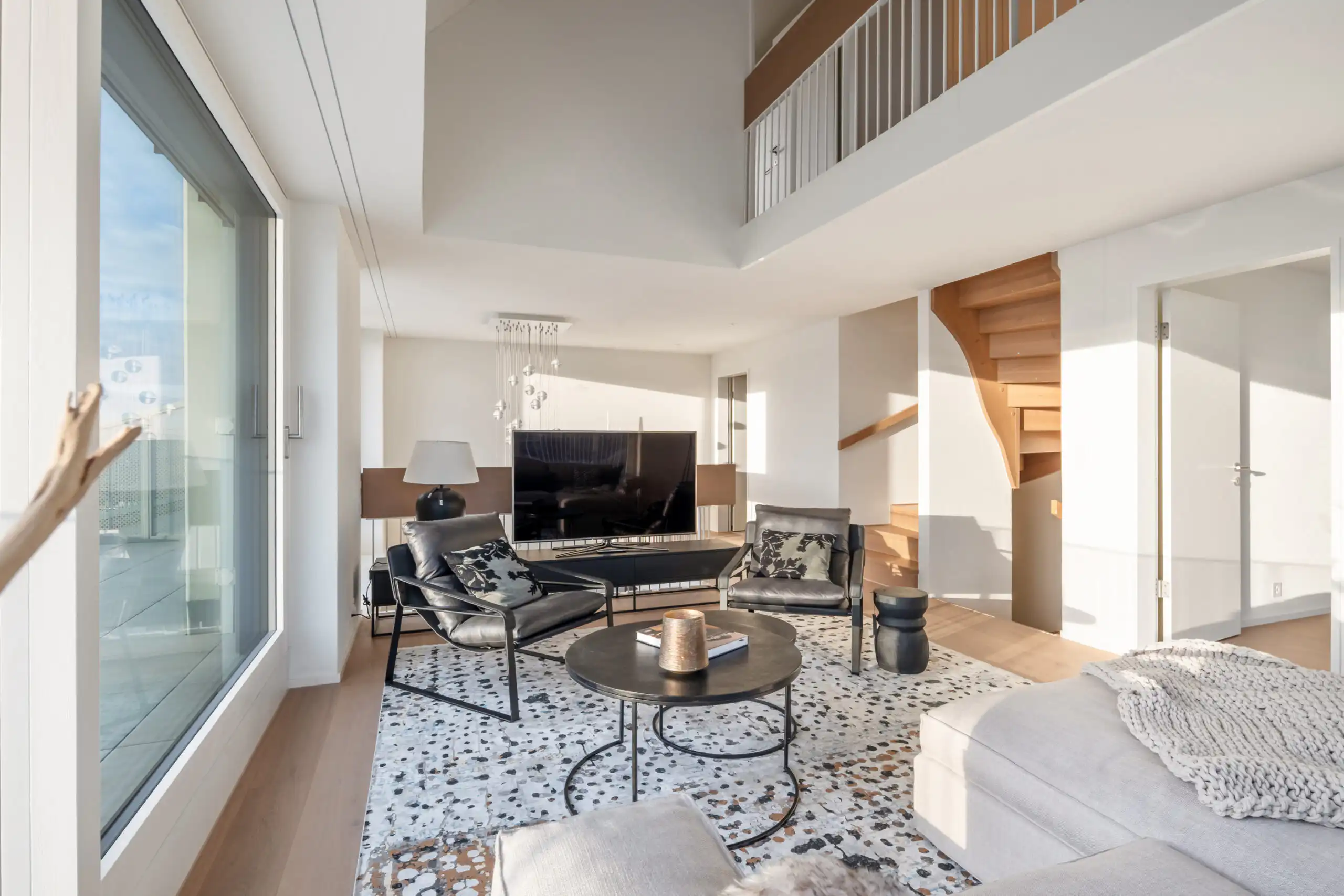 Innenarchitektur einer modernen Zürcher Wohnung